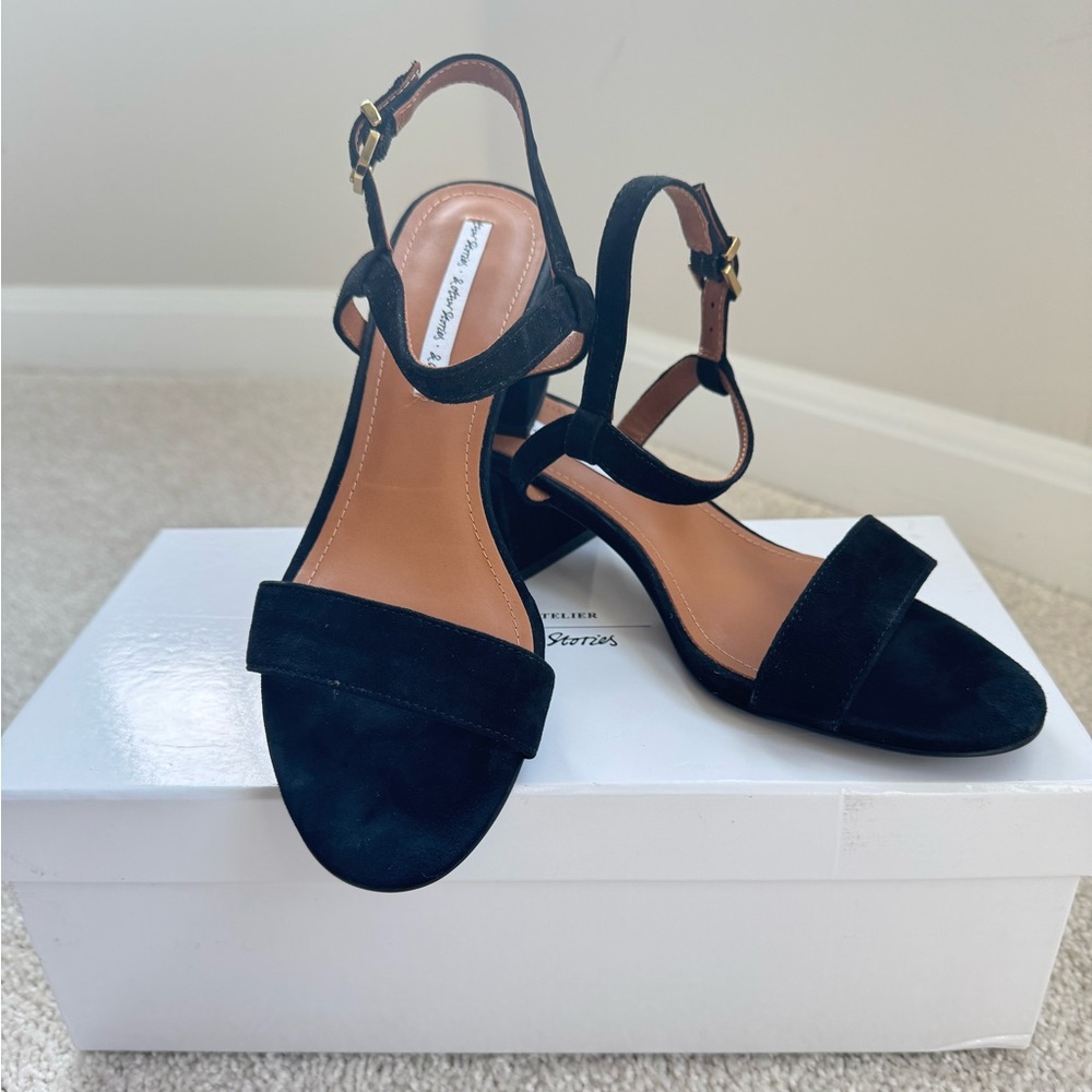 & OTHER STORIES Black Suede Sandals